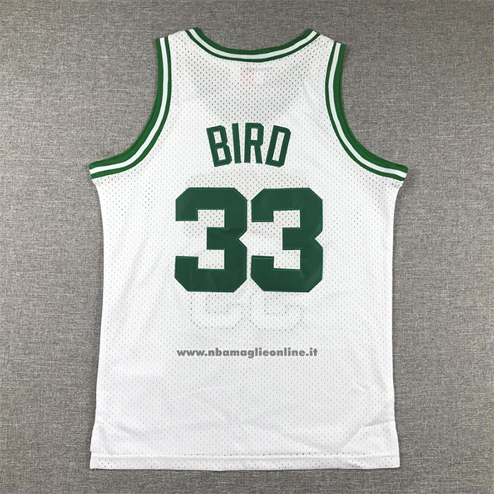 Maglia Bambino Boston Celtics Larry Bird #33 Mitchell & Ness 1985-86 Bianco
